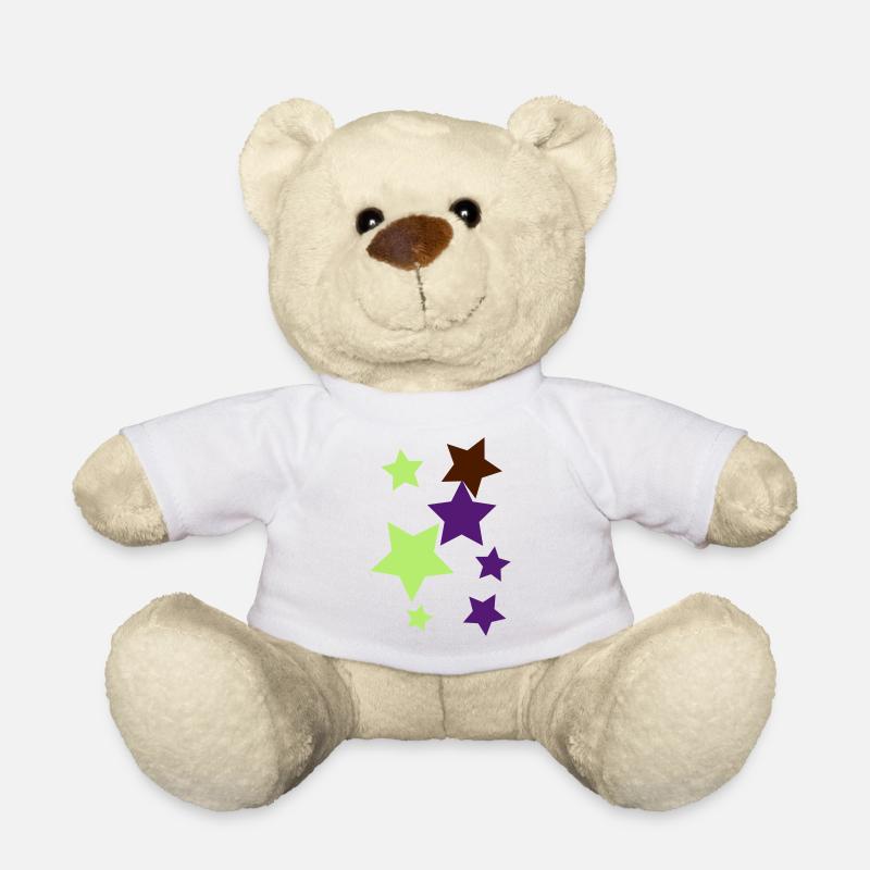 Sterne - Teddy - Weiß