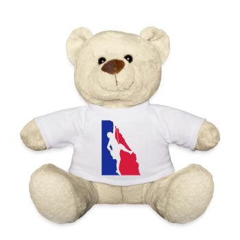 Sport Hobby Rock Climbing - Teddy Bear - white - Front
