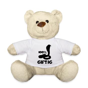 schlange giftig spruch - Teddy - Weiß - Vorne