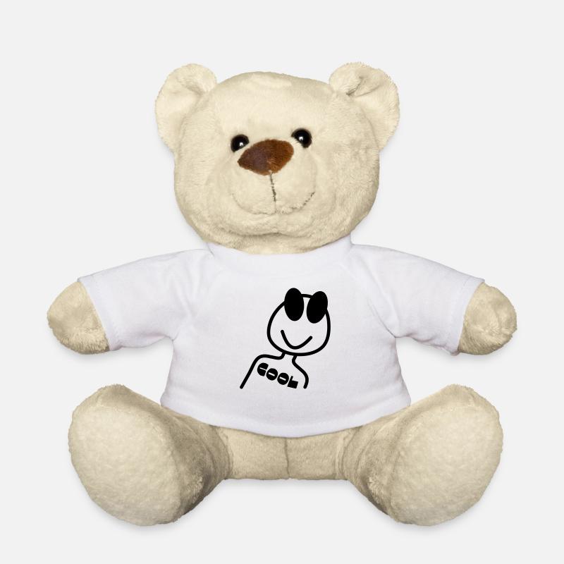 COOL - Strichmännchen - Teddy - Weiß