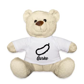 I love cucumber - Teddy Bear - white - Front