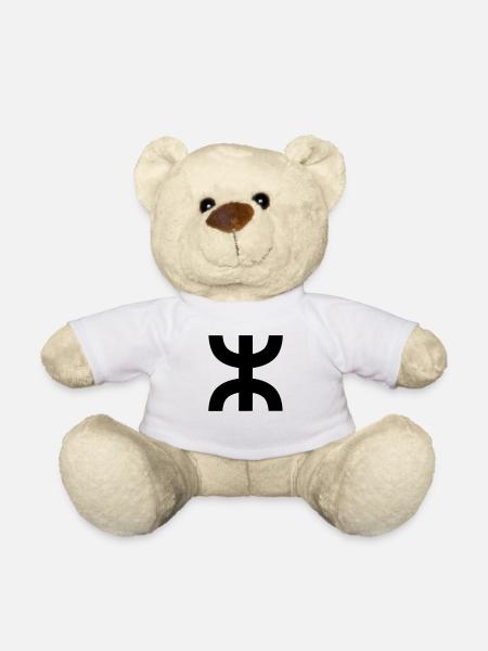 Aza Amazigh Tifinagh T-Shirt - Nounours - blanc