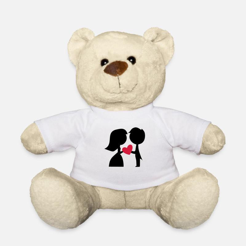 Lustige Geschenke zur Hochzeit - Teddy - Weiß