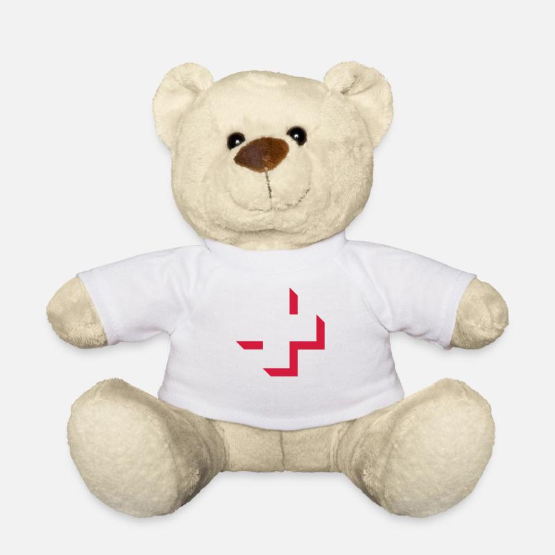 Schweiz Kreuz - Teddy - Weiß