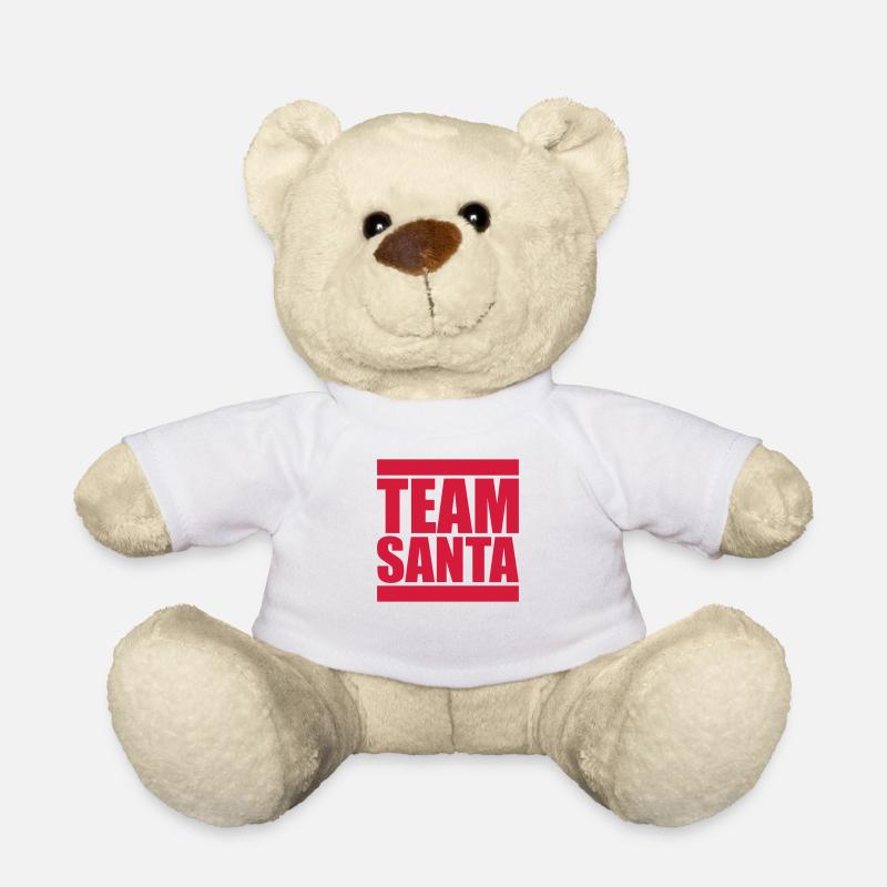 crew team freunde frohe christmas weihnachtsmann n - Teddy - Weiß