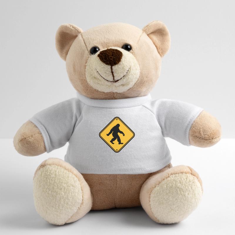 Shield note hazard caution caution zone warnun Teddy Bear