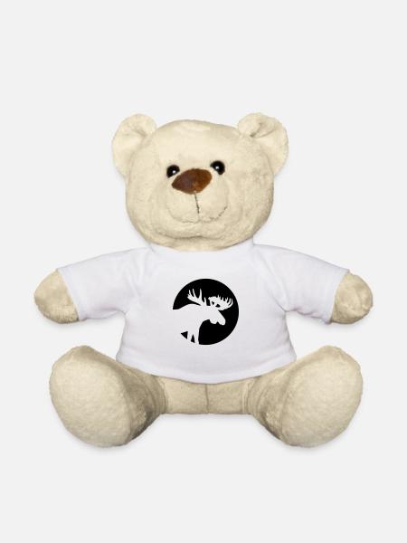 Elch - Teddy - Weiß