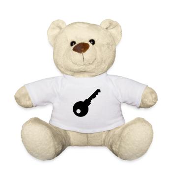 Clé - Nounours - blanc - Devant