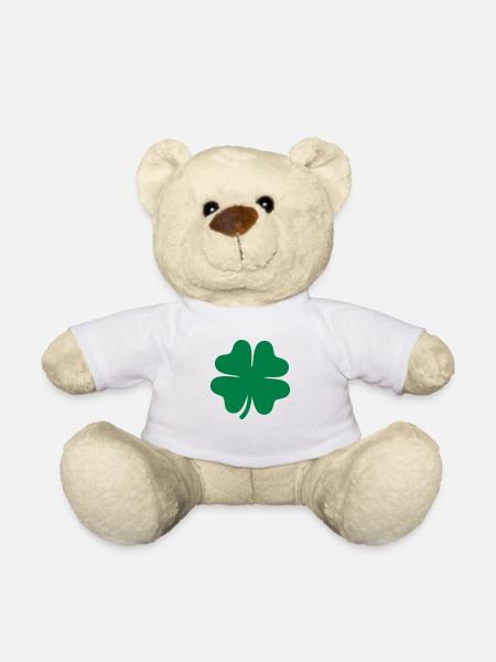 Shamrock - Teddy Bear - white