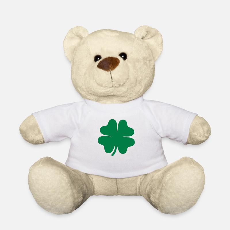 Shamrock - Teddy Bear - white