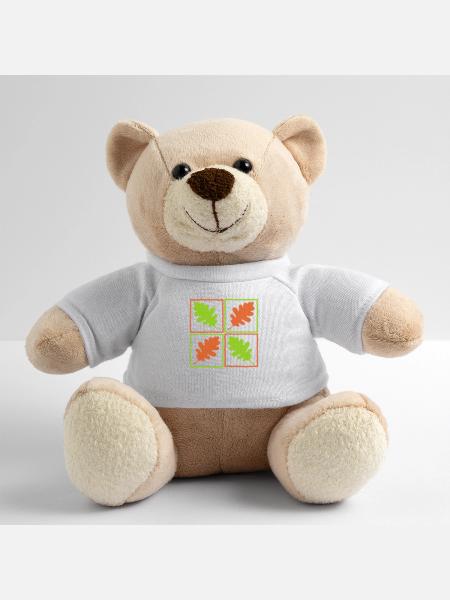 Oak Leaves German Forest Leaves Acorns Autumn - Teddy Bear - white - Front