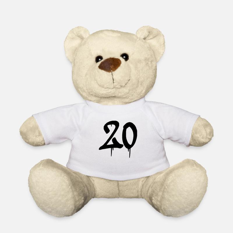 20 graffiti - Teddy - Weiß