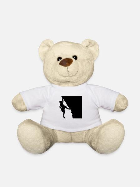 Silhouette d’alpiniste d’escalade - Nounours - blanc