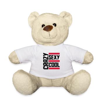 crazy sexy cool design - Teddy Bear - white - Front
