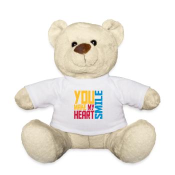 make my heart smile - Teddy - Weiß - Vorne