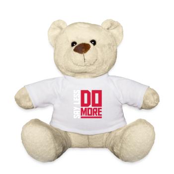 Dire moins faire plus - Nounours - blanc - Devant