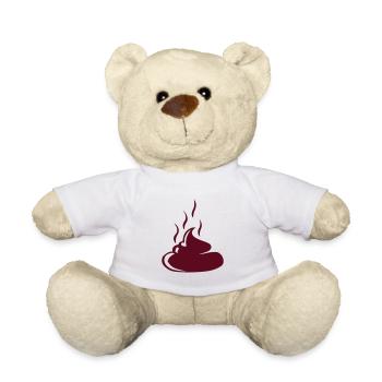 Kacke Scheiße Kacke 15 2 - Teddy - Weiß - Vorne