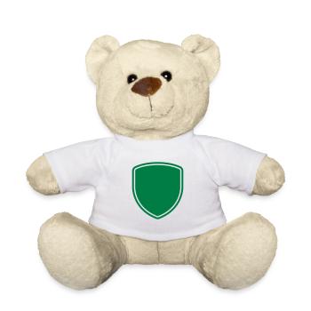 LOGO EN FORME DE PATCH D’INSIGNE DE BOUCLIER - Nounours - blanc - Devant