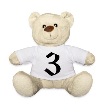 3 - Teddy Bear - white - Front