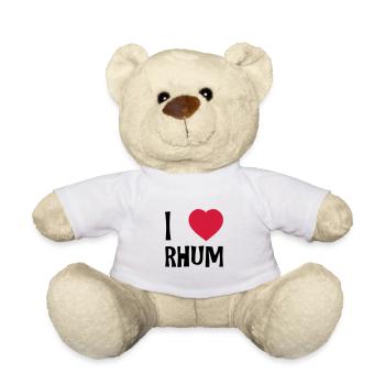 I Love Rhum - Nounours - blanc - Devant