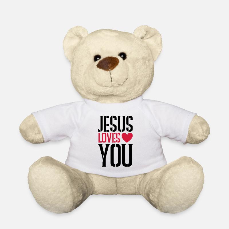 Jésus t’aime - Nounours - blanc