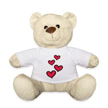 Herzen Symbol Liebe - Teddy - Weiß - Vorne