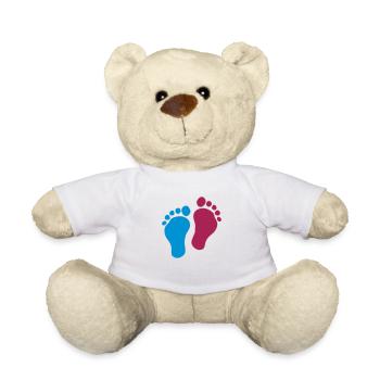 pied bebe - Nounours - blanc - Devant