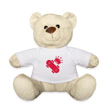 Skateboard - Skateboarding - Rider - Sport - Win - Teddy Bear - white - Front