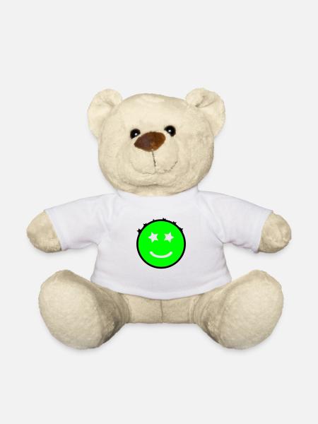 Smiley mit Sternenaugen | Vectorgraphic - Teddy - Weiß