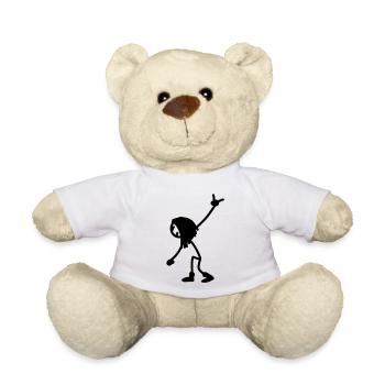 rock_stick_figure_1c - Teddy Bear - white - Front