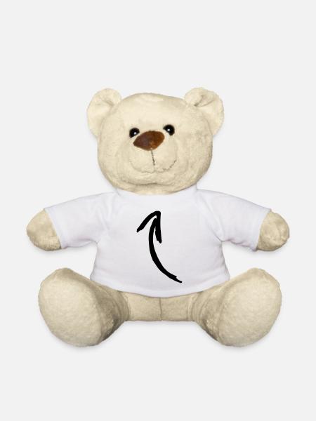 Pfeil Symbol Geschenk Lustig Ich bin das Clipart - Teddy - Weiß