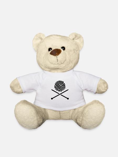 Stricken - Teddy - Weiß