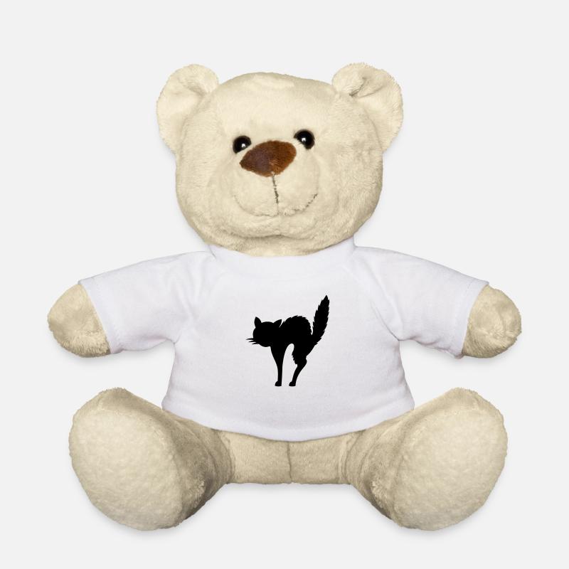 scared cat (cheap!) - Nounours - blanc