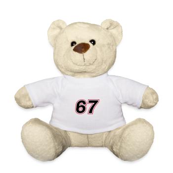 67 number symbol - Teddy Bear - white - Front