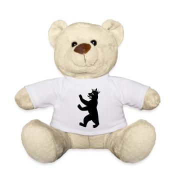 Berliner Bär mit Krone - Nounours - blanc - Devant