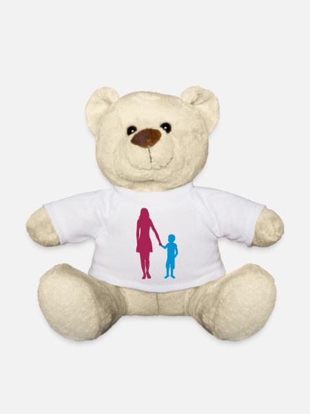 sohn mutter muttertag mama und junge muttertag kin - Teddy - Weiß