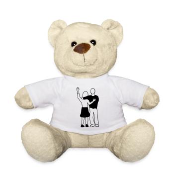 Girlfriend Boyfriend Couple - Teddy Bear - white - Front