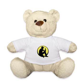 Bottle of Beer Drinking Party - Teddy Bear - white - Front