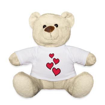 Herzen Love Symbol - Teddy - Weiß - Vorne