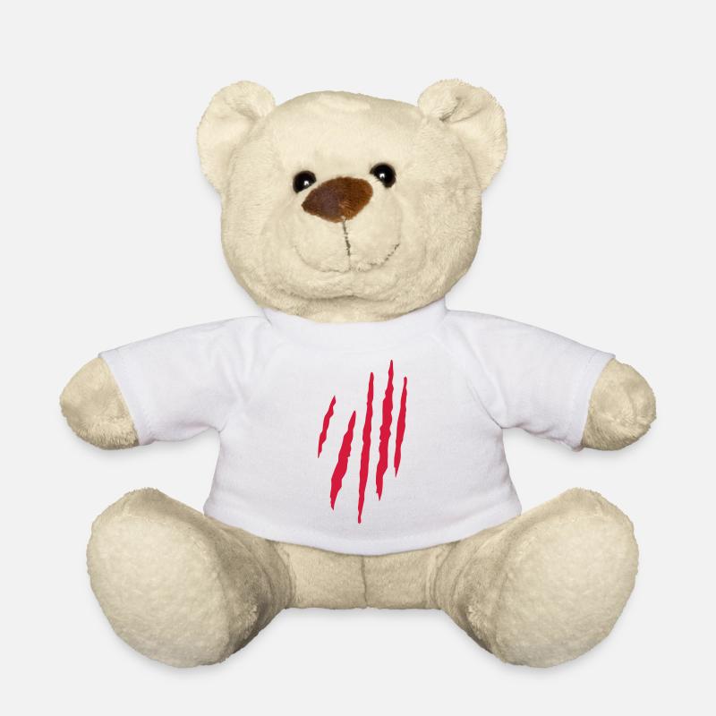 rayures rayures monstre sauvage - Nounours - blanc