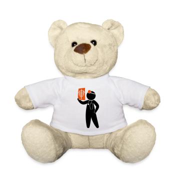 Ein Arzt untersucht ein Röntgenbild - Teddy - Weiß - Vorne