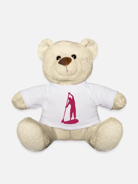 paddle board silhouette - Nounours - blanc