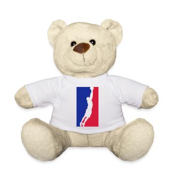 basketballer silhouette - Teddy - Weiß - Vorne