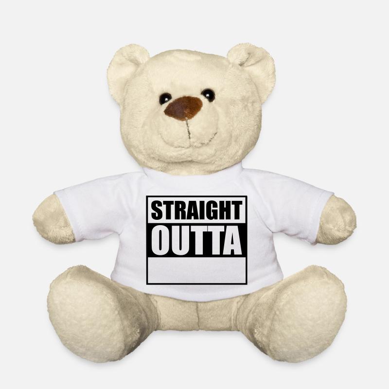 Straight outta - Teddy - Weiß