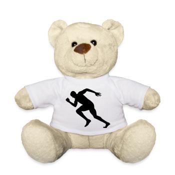 Sprinter, Läufer, Laufen - Teddy - Weiß - Vorne