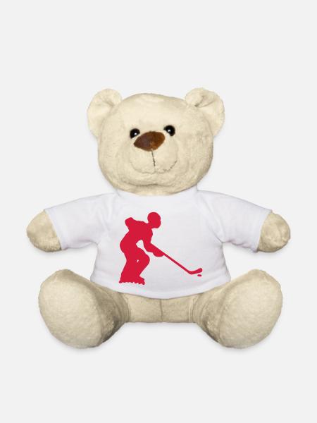 Roller Inline Hockey Silhouette Charakter - Teddy - Weiß