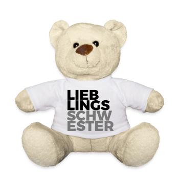Lieblingsschwester - Teddy - Weiß - Vorne