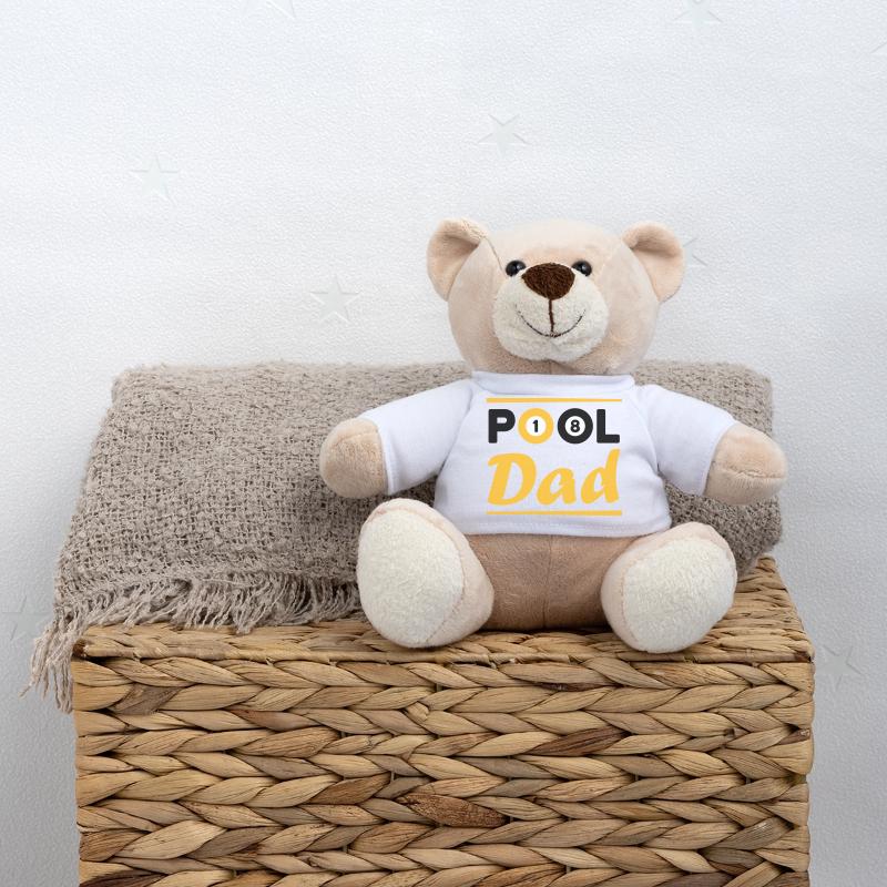 Pool dad (boules de billard 1 et 8, queues de billard) Nounours