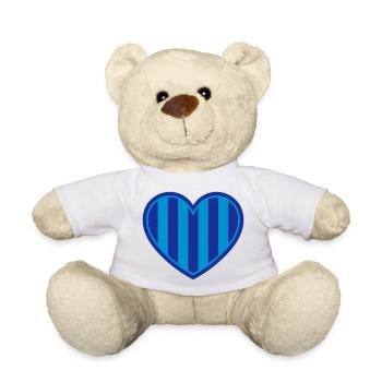 Djurgårdshjärta - Nounours - blanc - Devant