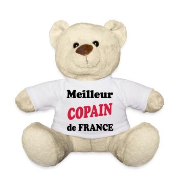 Meilleur COPAIN de france - Nounours - blanc - Devant